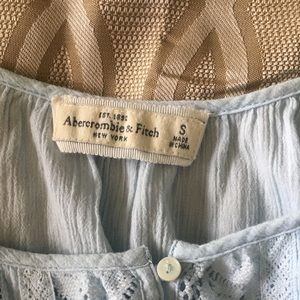 Baby blue spring-like blouse